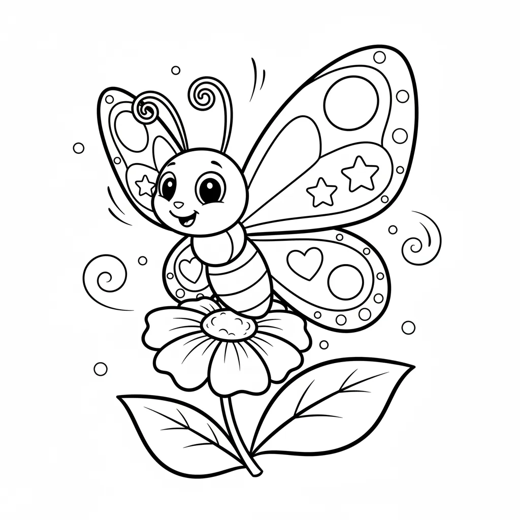 Butterfly Coloring Page for Kids